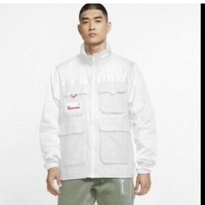 JORDAN 23 ENGINEERED WHITE INFRARED HOODED JACKET NWOT